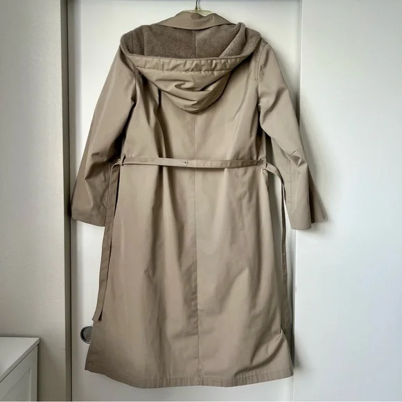 Vintage London Fog Mac Trench Coat - Size 14P - Old Money Light Academia Preppy - Picture 6 of 11